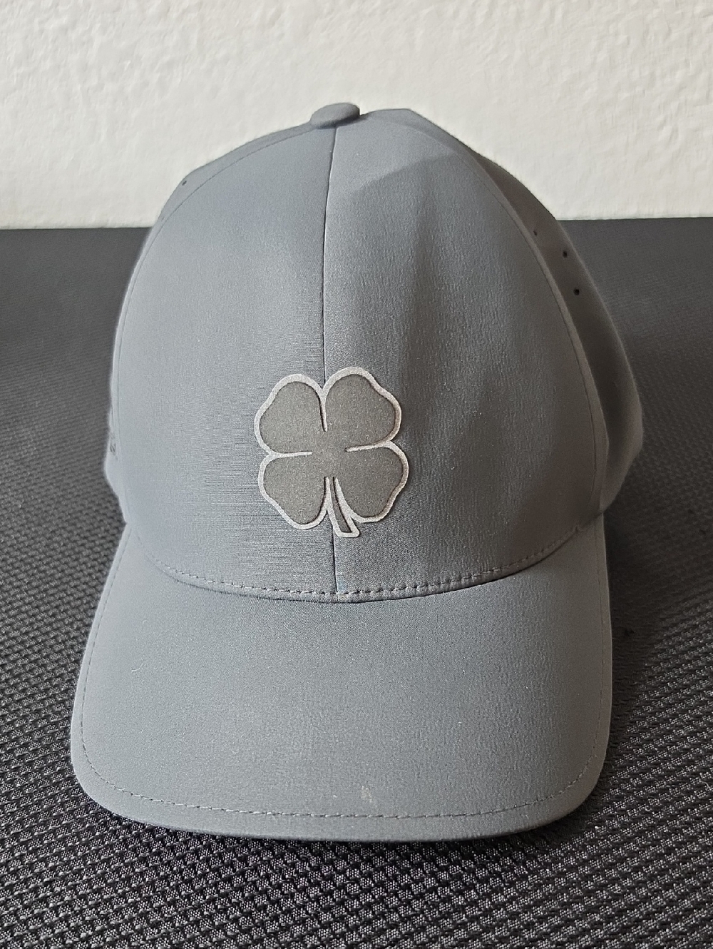 Men's Gray Clover Embroidered Baseball Cap